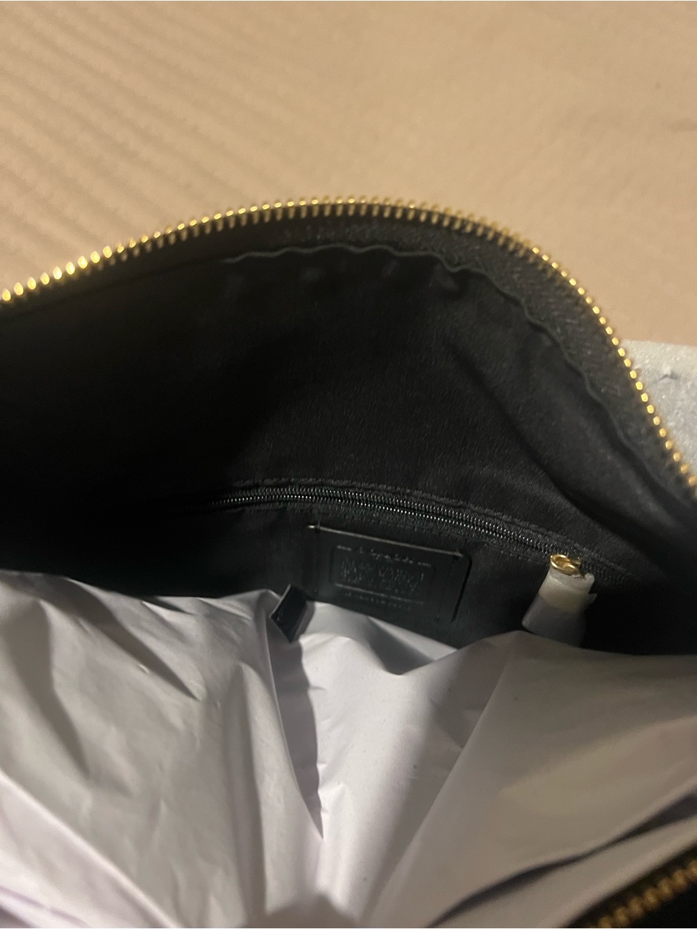 Coach Black Pebbled Leather Hobo with Gold Hardware - Picture 9 of 9